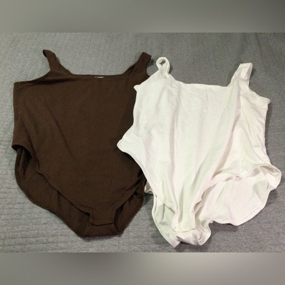 Lot of 2 Old Navy Square-Neck Tank Top Bodysuits Size 4X NWOT - Picture 1 of 10